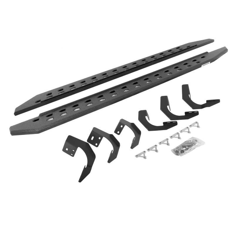 Go Rhino Go Rhino 19-22 Ram 1500 CC 4DR (Not Classic) RB20 Slim Running Boards Kit (w/Brackets) - Bedliner Ct