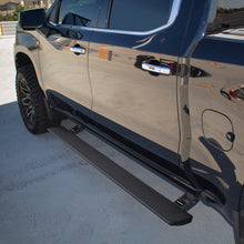 Load image into Gallery viewer, Go Rhino 19-23 Chev Silverado 1500 &amp; 20-23 25/3500HD CC 4dr E-BOARD E1 Running Board Kit - Tex. Blk - Black Ops Auto Works