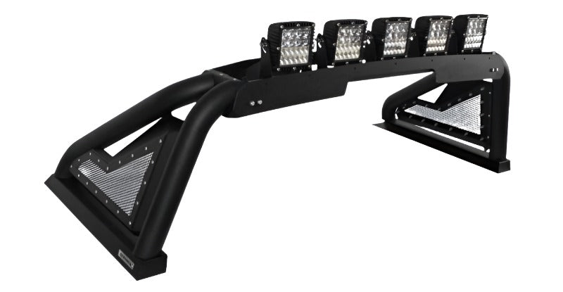 Go Rhino 20-20 Chevy 2500/3500 Sport Bar 2.0 Complete Kit w/Sport Bar + Retractable Light Mnt - Black Ops Auto Works
