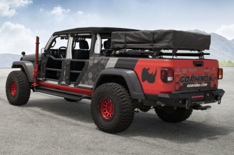 Go Rhino 20-22 Jeep Gladiator JT/16-22 Toy. Tacoma/05-21 Nssn Frontier XRS Cross Bars Kit - Tex. Blk - Black Ops Auto Works