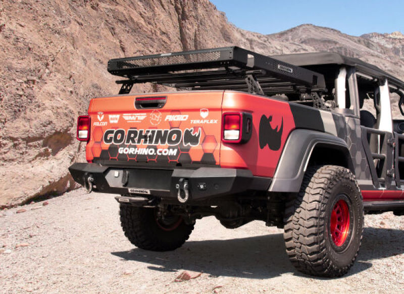 Go Rhino 20-22 Jeep Gladiator JT/16-22 Toy. Tacoma/05-21 Nssn Frontier XRS Cross Bars Kit - Tex. Blk - Black Ops Auto Works