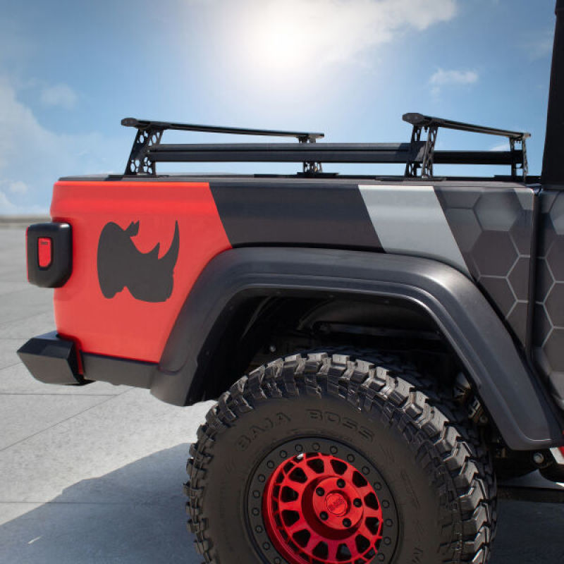 Go Rhino 20-22 Jeep Gladiator JT/16-22 Toy. Tacoma/05-21 Nssn Frontier XRS Cross Bars Kit - Tex. Blk - Black Ops Auto Works