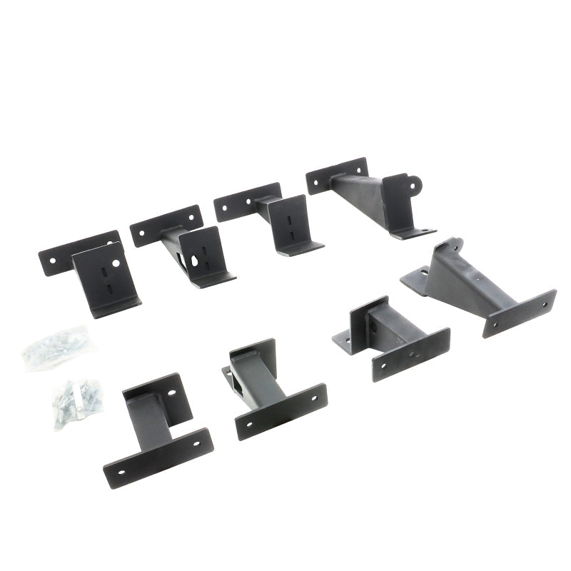 Go Rhino 2020+ Jeep Gladiator JT 4DR Crew Cab Dominator Xtreme Frame Slider Mounting Brackets Only-Brackets-Go Rhino-810090300573-