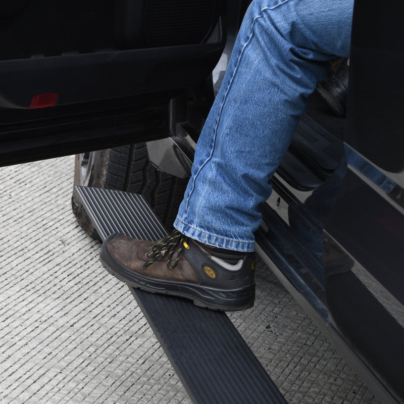 Go Rhino 21-23 Ford Bronco 2dr E-BOARD E1 Electric Running Board Kit (No Drill) - Tex. Blk - Black Ops Auto Works