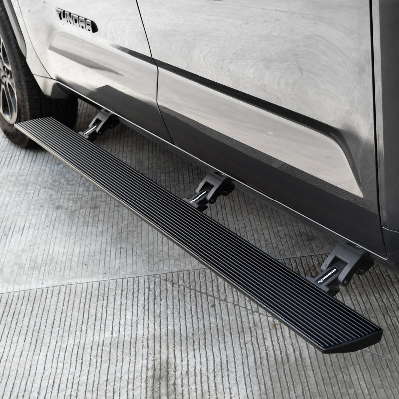 Go Rhino 22-23 Toyota Tundra CrewMax Cab 4dr E-BOARD E1 Electric Running Board Kit - Tex. Blk - Black Ops Auto Works