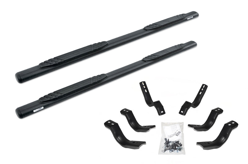 Go Rhino 4in OE Xtreme SideSteps - Textured Black - 87in - Black Ops Auto Works