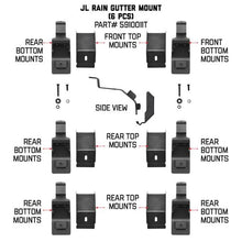 Load image into Gallery viewer, Go Rhino 6pc Rain Gutter Mounting Kit for SRM Rack - Black Ops Auto Works