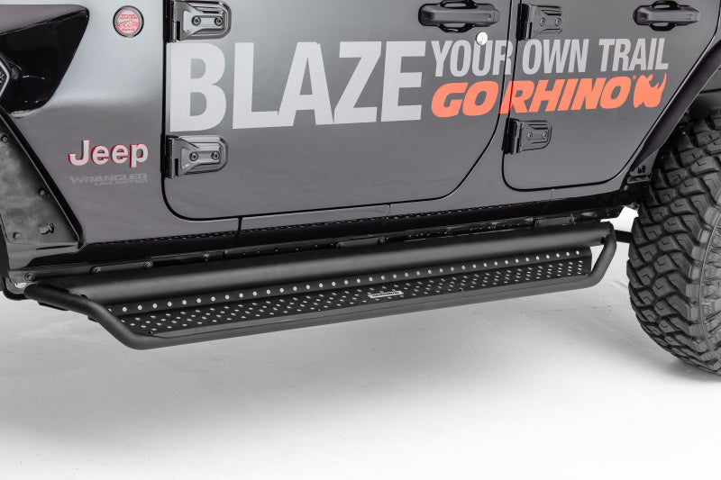 Go Rhino Dominator Extreme D1 Side Steps - Tex Blk - 73in - Black Ops Auto Works