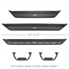 Load image into Gallery viewer, Go Rhino Dominator Extreme D6 SideSteps - Tex Blk - 4in Drop Down Steps (Pair) - Black Ops Auto Works