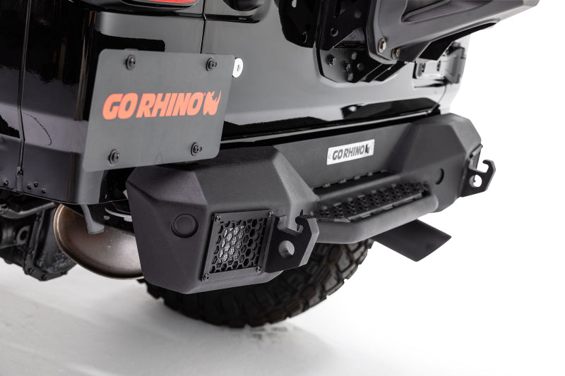 Go Rhino 18-20 Jeep Wrangler JL/JLU Rockline Rear Stubby Bumper - Go Rhino GOR371100T