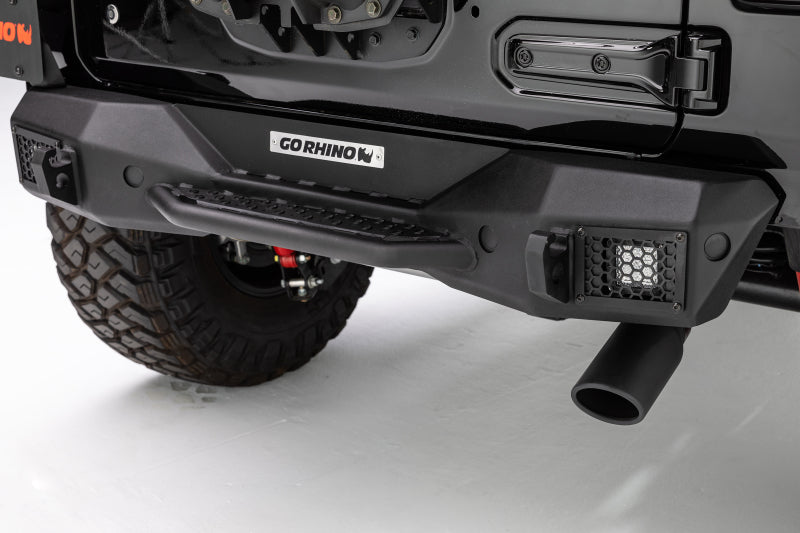 Go Rhino 18-20 Jeep Wrangler JL/JLU Rockline Rear Stubby Bumper - Go Rhino GOR371100T