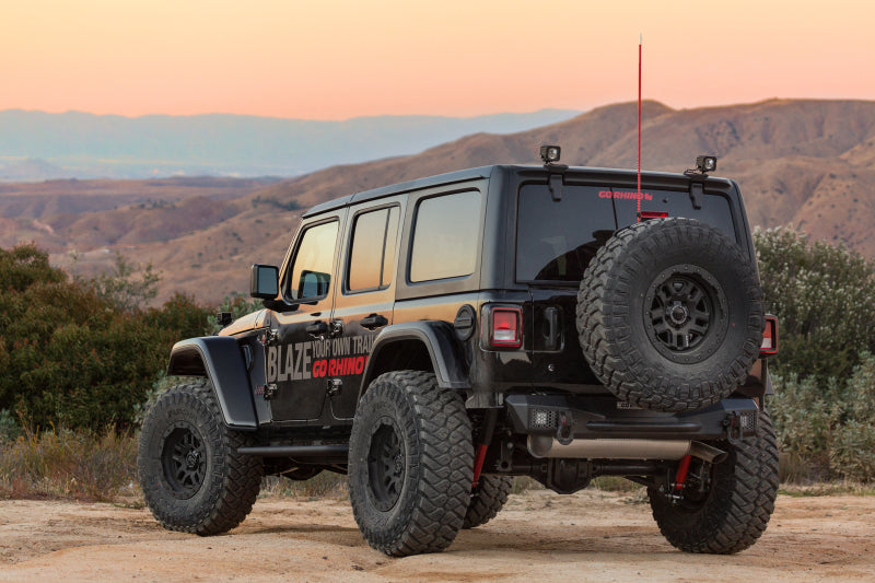 Go Rhino 18-20 Jeep Wrangler JL/JLU Rockline Rear Stubby Bumper - Go Rhino GOR371100T