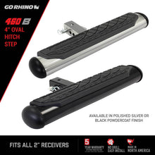 Load image into Gallery viewer, Go Rhino 4in Oval Hitch Step - Black - Go Rhino GOR460B