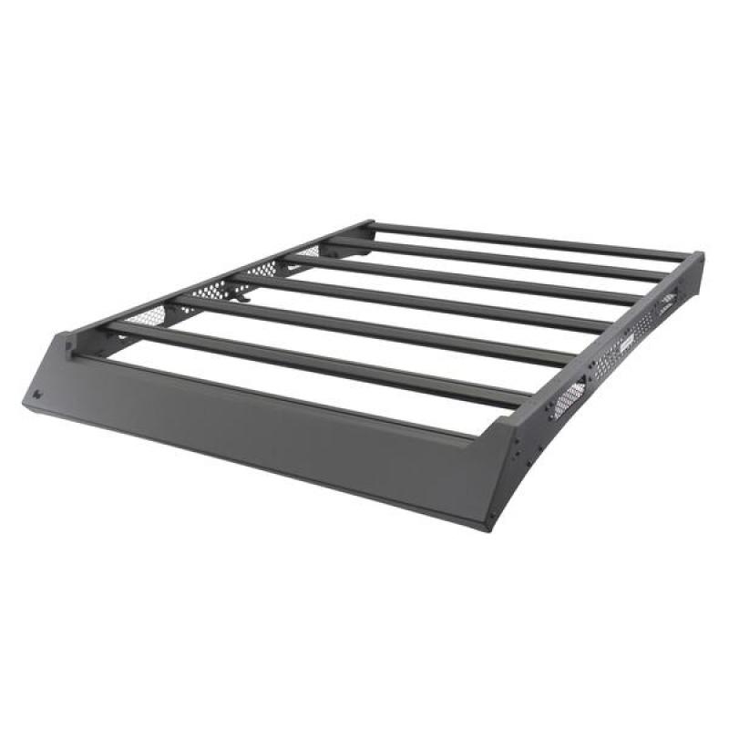 Go Rhino 16-23 Toyota Tacoma DC Ceros Low Profile Roof Rack - Tex. Blk - Go Rhino GOR5933000T