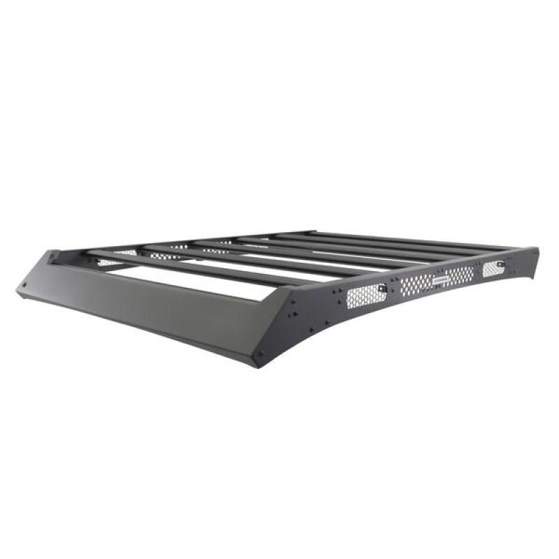 Go Rhino 16-23 Toyota Tacoma DC Ceros Low Profile Roof Rack - Tex. Blk - Go Rhino GOR5933000T