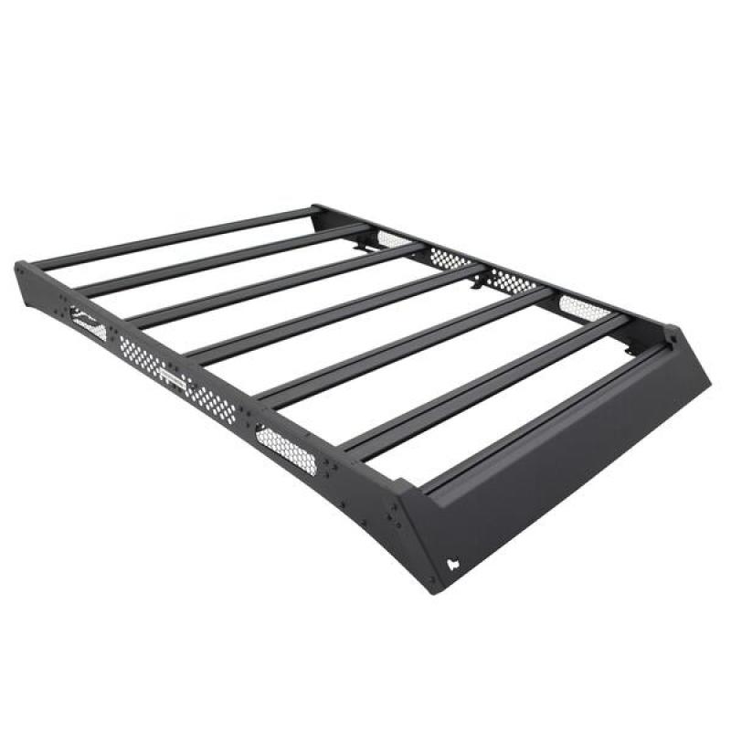 Go Rhino 16-23 Toyota Tacoma DC Ceros Low Profile Roof Rack - Tex. Blk - Go Rhino GOR5933000T