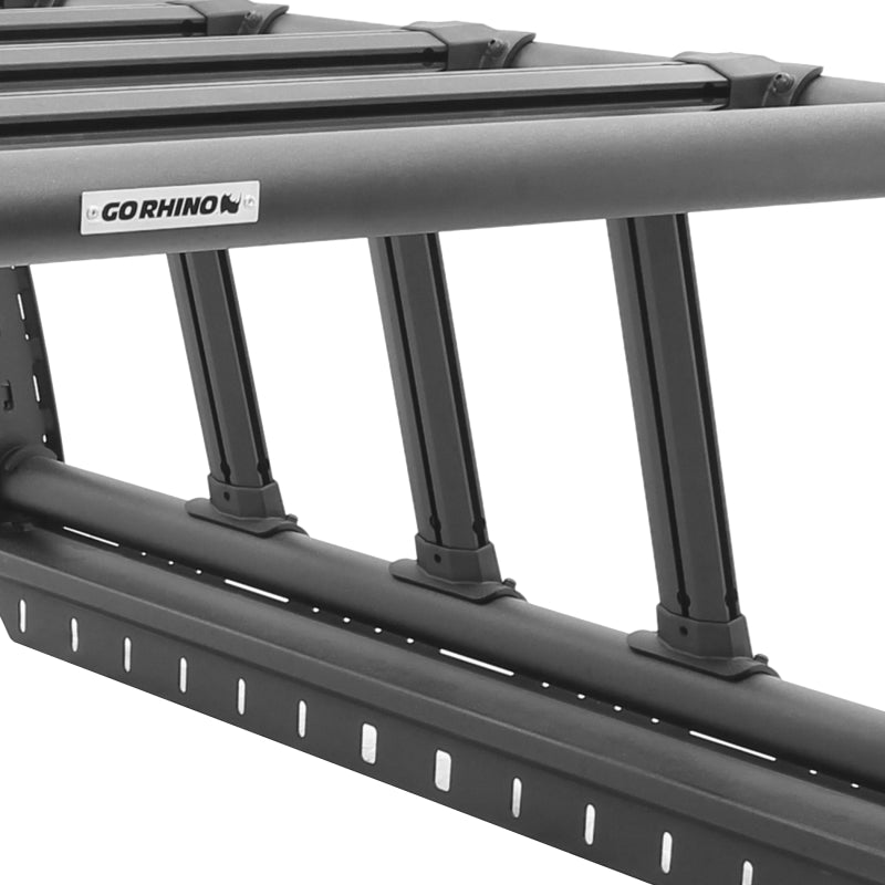 Go Rhino 15-22 Chevrolet/GMC Colorado/Canyon XRS Overland Xtreme Rack Blk - Box 2 (Req. 5951000T-01) - Go Rhino GOR5951000T-0