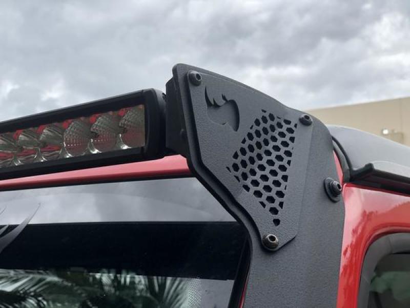 Go Rhino 18-20 Jeep Wrangler JL/JLU/Gladiator JT XE Windshield Light Bar Mount - 50in Single Row - Go Rhino GOR730500T