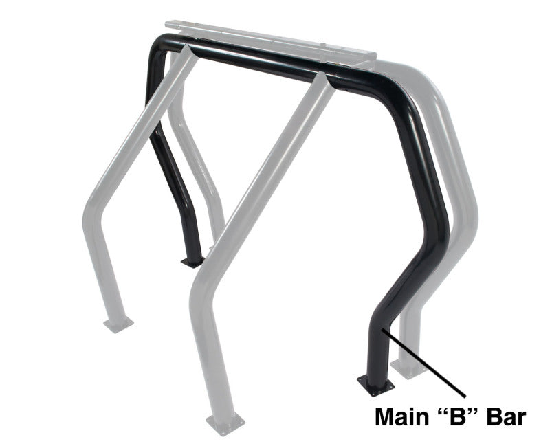 Go Rhino RHINO Bed Bar - Rear Main B bar - Black - Go Rhino GOR90002B
