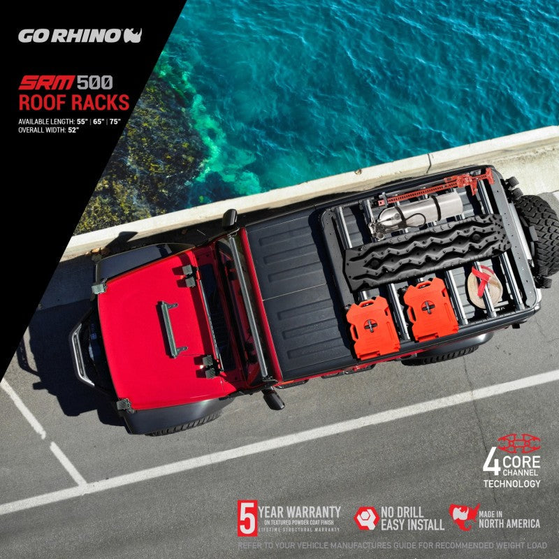 Go Rhino SRM 500 Roof Rack - 65in - Black Ops Auto Works