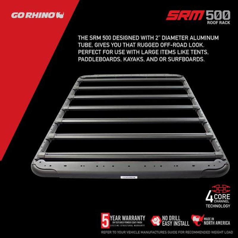 Go Rhino SRM 500 Roof Rack - 75in - Black Ops Auto Works