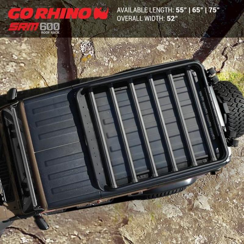 Go Rhino Universal 65in SRM 600 Basket Style Rack - Textured black - Black Ops Auto Works