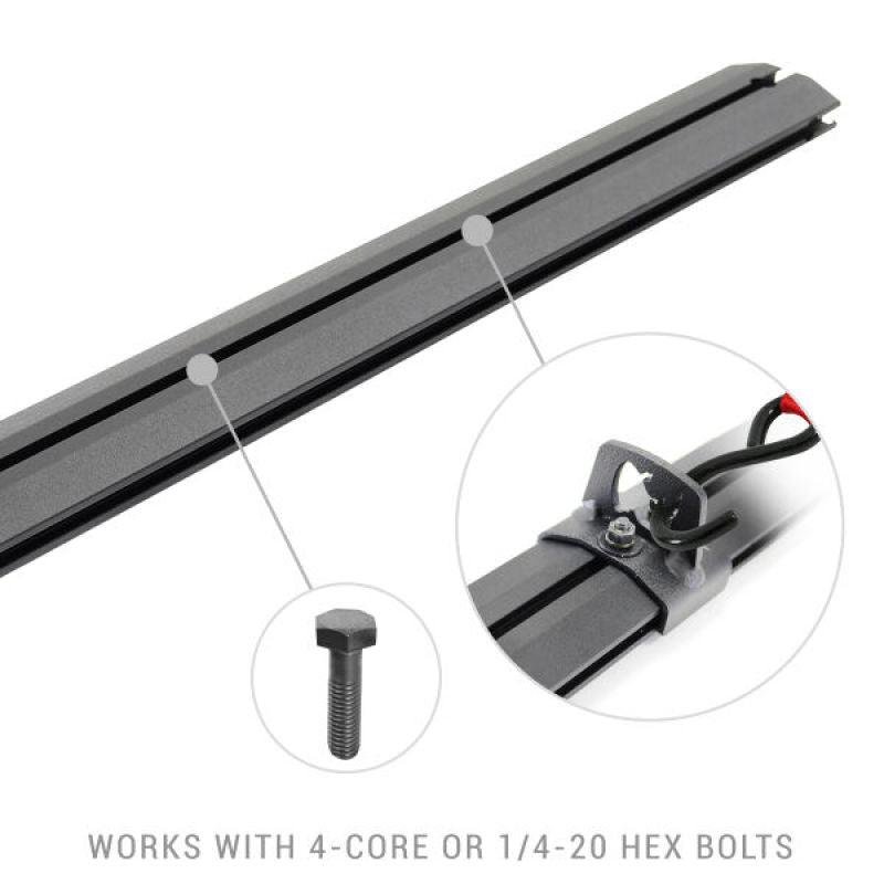 Go Rhino Universal XRS 49 3/4 Cross Rail Accessory Set - Tex. Black - Black Ops Auto Works