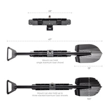 Load image into Gallery viewer, Go Rhino Xventure Gear Sharktooth Stackable Shovel - Textured Black Go Rhino GORXG-RS50020T
