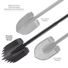 Load image into Gallery viewer, Go Rhino Xventure Gear Sharktooth Stackable Shovel - Textured Black Go Rhino GORXG-RS50020T