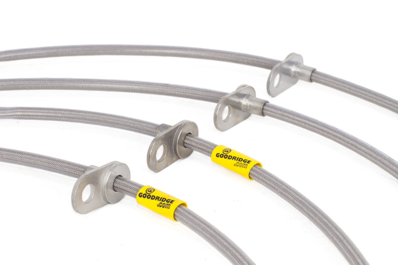 Goodridge 08-14 Subaru Impreza STi w/ Brembo Calipers Stainless Steel Brake Lines Kit - Black Ops Auto Works