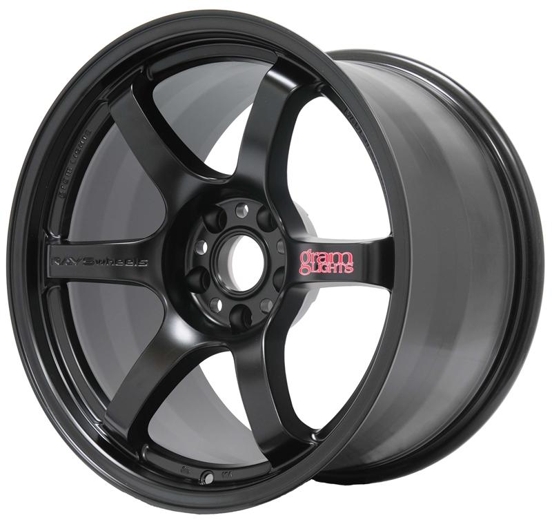Gram Lights 57DR 17x9.0 +38 5x114.3 Semi Gloss Black Wheel by Rays Engineering
