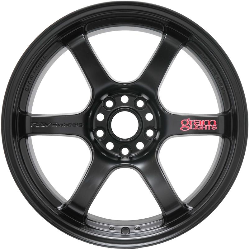 Gram Lights 57DR 17x9.0 +38 5x114.3 Semi Gloss Black Wheel by Rays Engineering