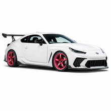 Load image into Gallery viewer, Gram Lights 57DR 18x10.5 +12 5x114.3 Sakura Pink Wheel (w/ Center Cap &amp; No. 21 BK Air Valve) - Gram Lights GLSWGDAC12EPPC