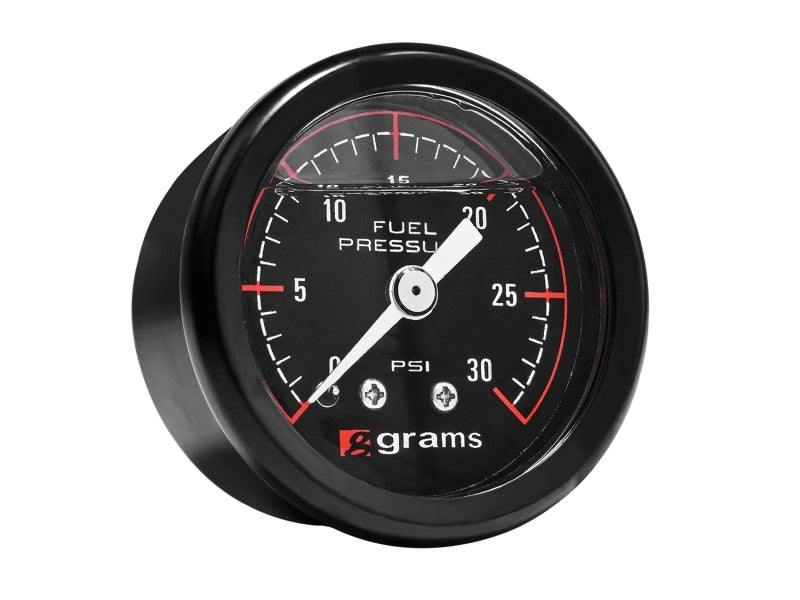 Grams Performance 0-30 PSI Fuel Pressure Gauge - Black Ops Auto Works