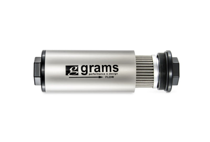 Grams Performance 100 Micron -8AN Fuel Filter - Black Ops Auto Works