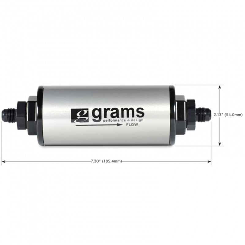 Grams Performance 20 Micron -6AN Fuel Filter - Black Ops Auto Works
