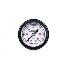 Load image into Gallery viewer, Grams Performance Universal 0-120 PSI Fuel Pressure Guage - White Face - Grams Performance GRPG2-99-1200W