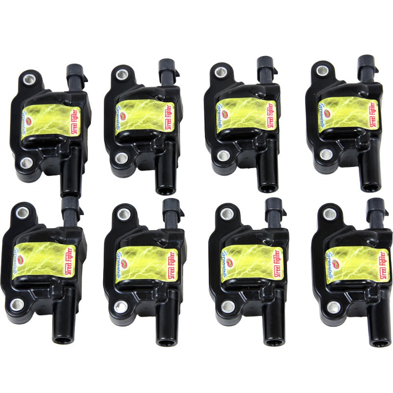 Granatelli 05-13 GM LS1/LS2/LS3/LS4/LS5/LS6/LS7/LS9 Street Fighter Coil Packs - Black (Set of 8) - Black Ops Auto Works