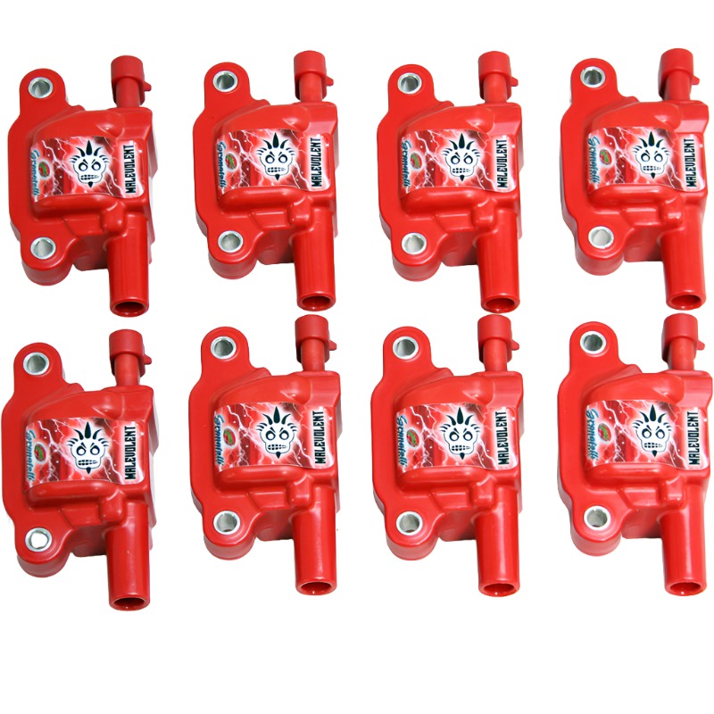Granatelli 14-23 GM LT Malevolent Coil Packs - Red (Set of 8) - Black Ops Auto Works