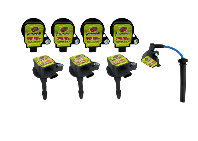 Granatelli 18-23 Ford Coyote 4V Street Fighter Coil-On-Plug Wire Conn Kit w/Coil Packs (35K Volts) - Black Ops Auto Works