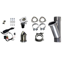 Load image into Gallery viewer, Granatelli 2.5in Aluminized Mild Steel Electronic Exhaust Cutout System w/Slip Fit &amp; Band Clamps - Black Ops Auto Works