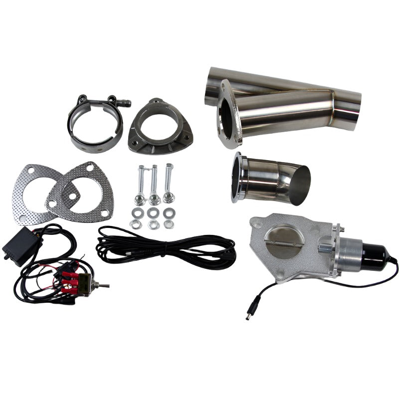 Granatelli 2.5in Stainless Steel Electronic Exhaust Cutout - Black Ops Auto Works