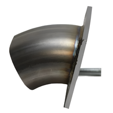 Load image into Gallery viewer, Granatelli 3.0in 45 Deg Angle True Oval Turn Down - Black Ops Auto Works