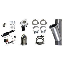 Load image into Gallery viewer, Granatelli 3.0in Aluminized Mild Steel Electronic Exhaust Cutout w/Slip Fit &amp; Band Clamps - Black Ops Auto Works