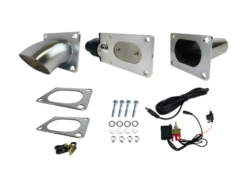 Granatelli 3.0in Oval Stainless Steel Electronic Exhaust Cutout - Black Ops Auto Works