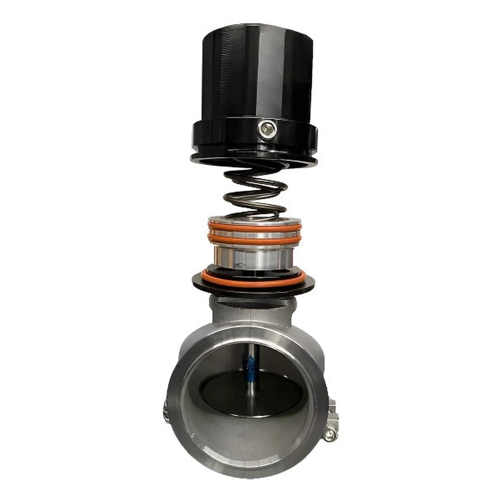 Granatelli 50mm 14PSI Piston Actuated Wastegate - Black Anodized - Granatelli Motor Sports GMS540203