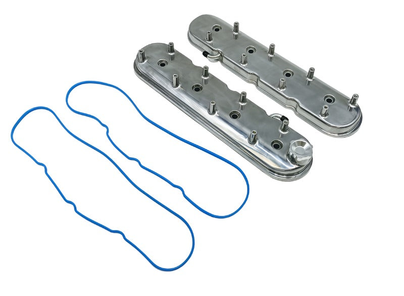 Granatelli 96-22 GM LS Standard Height Valve Cover w/Angled Coil Mount - Polished (Pair) - Black Ops Auto Works