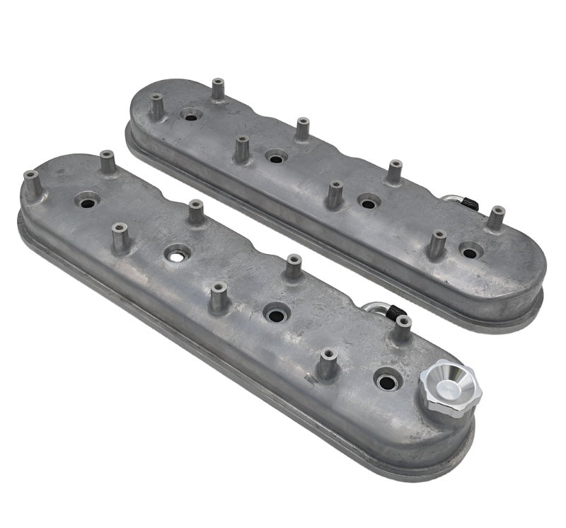 Granatelli 96-22 GM LS Tall Valve Cover w/Integral Angled Coil Mounts - Cast Finish - Black Ops Auto Works