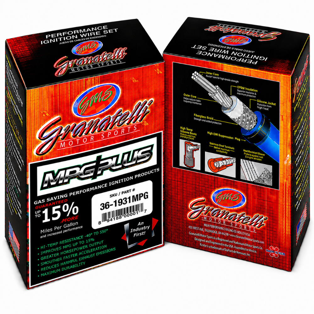 Granatelli GMS36-1931MPG MPG Plus ignition wire set for 1988-1992 Mercedes-Benz 300CE 3.0L inline-six