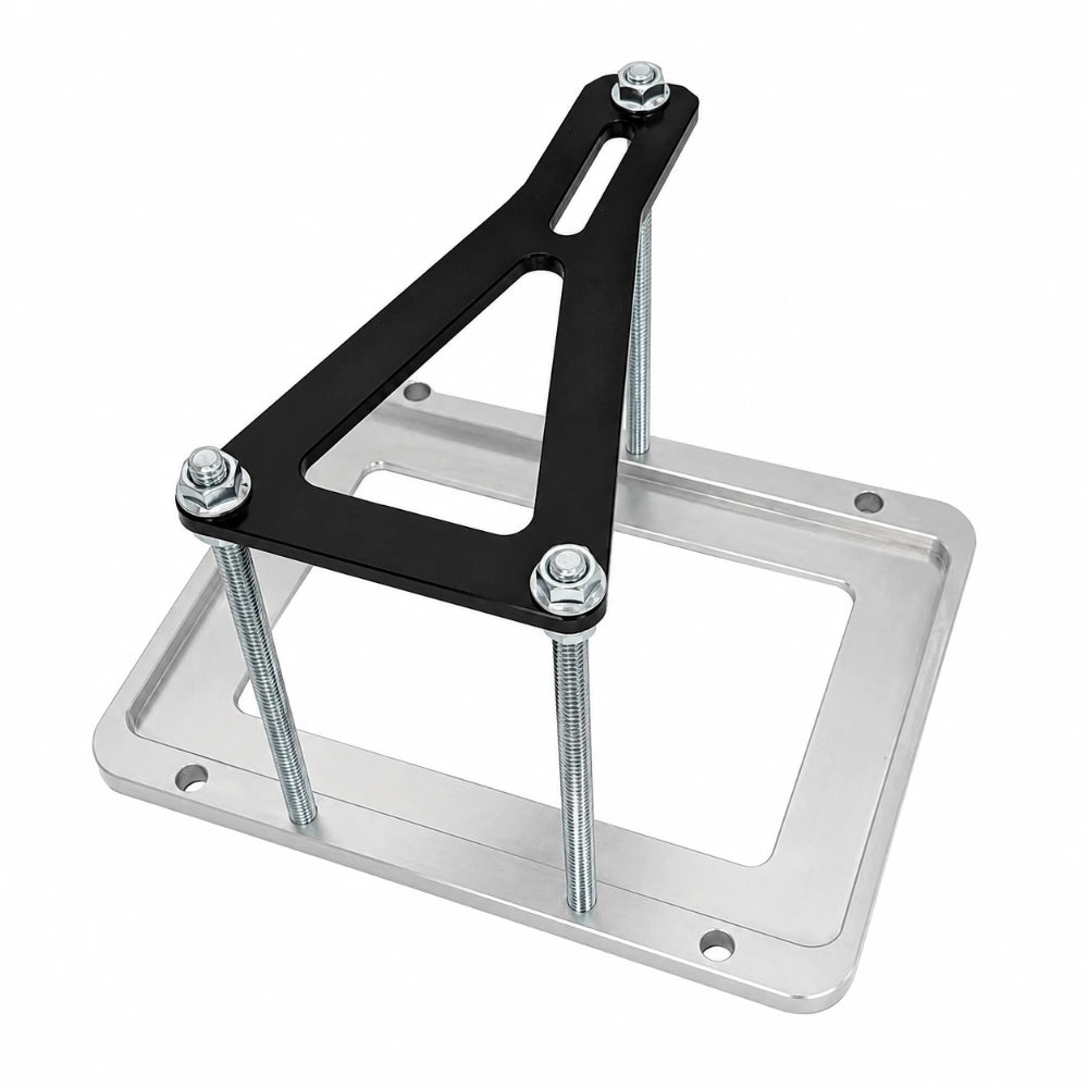 Granatelli Motor Sports Billet Battery Tray Clear Anodized with Black Hold-Down - Granatelli Motor Sports GMS452213
